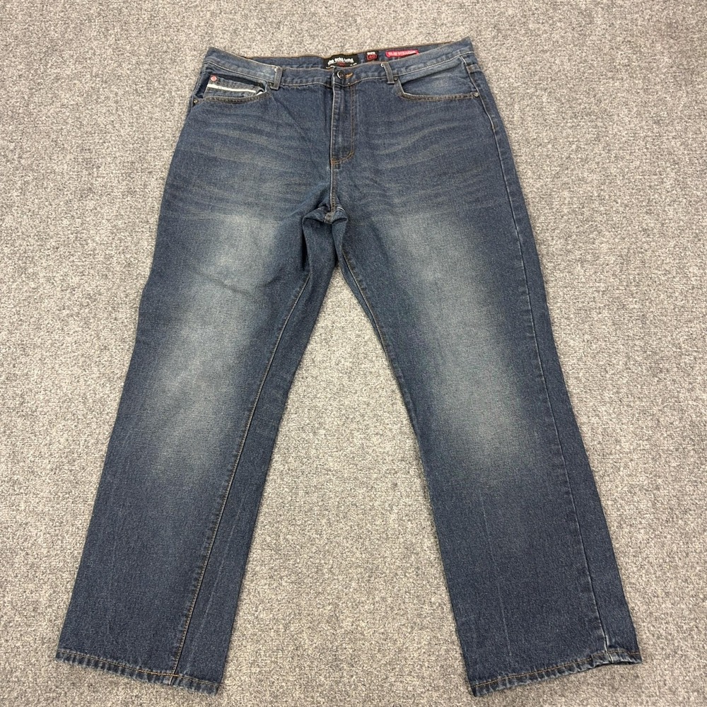 Ecko Unltd. Slim Straight‎ Jeans Mens 40x30 Blue Medium Wash Denim Pants Casual